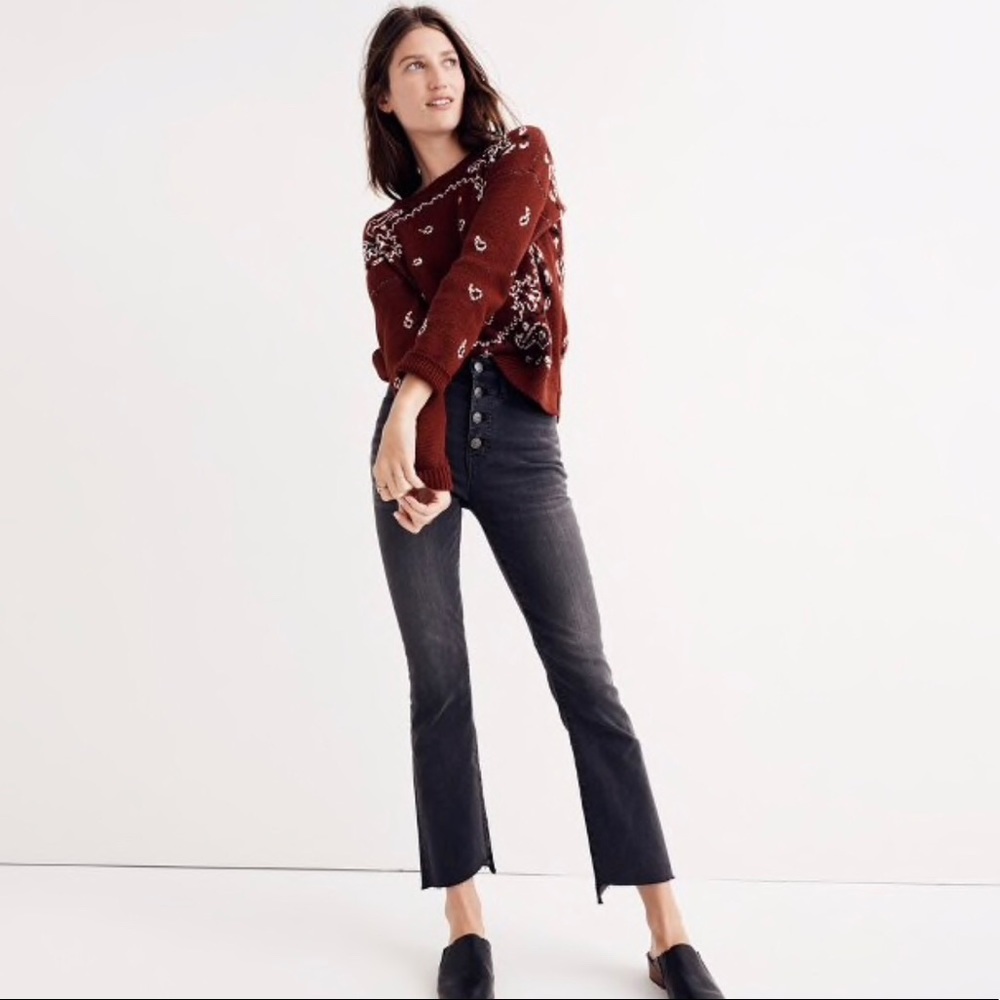 cali demi-boot jeans: asymmetrical hem edition